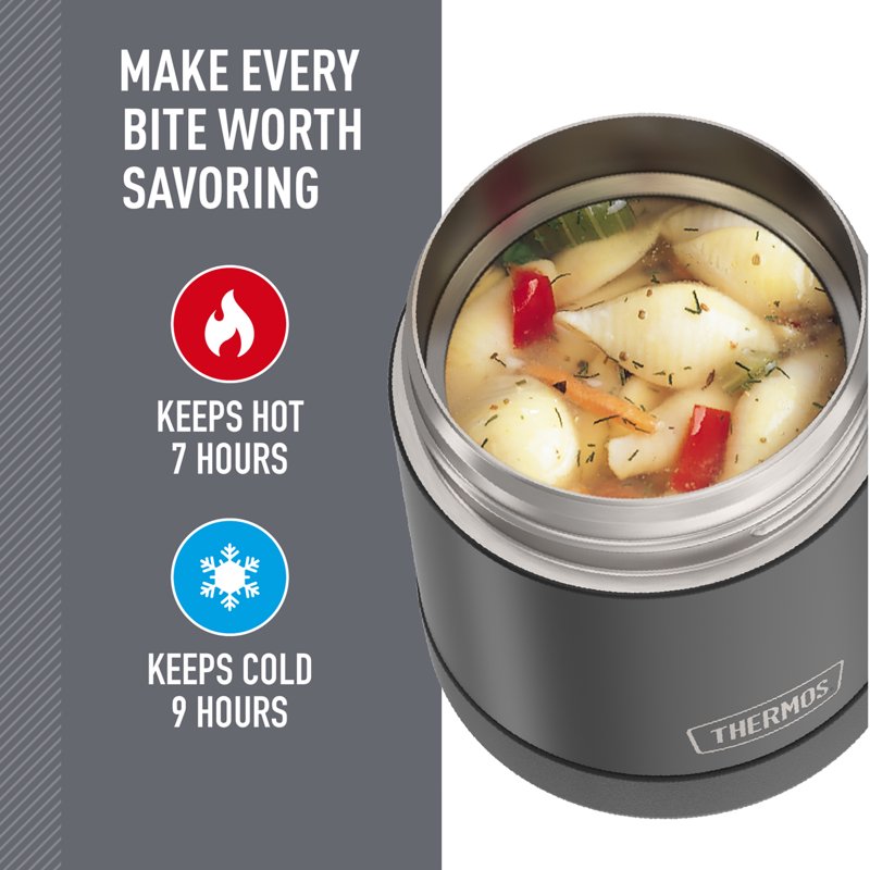 10 oz Vacuum Insulated Food Jar - Matte Black