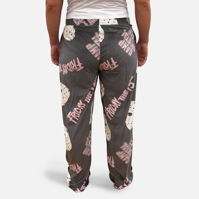 Friday the 13th Women's Plush Sleep Pants - Faded Black XL