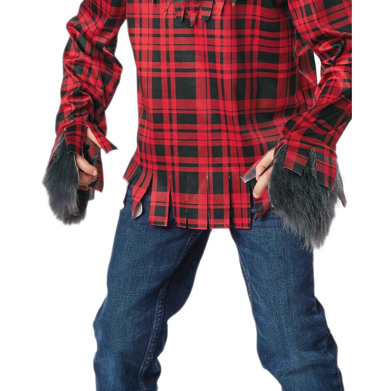 Boys Gray Full Moon Werewolf Costume M 8-10 US - Halloween Fancy Dress