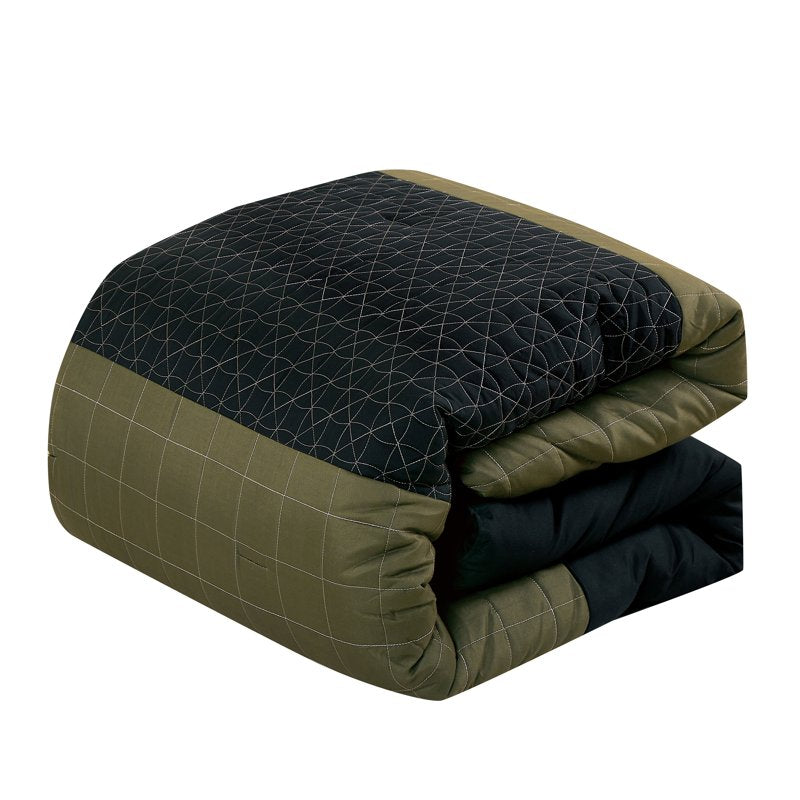 Queen Size Embroidered Comforter Set with Sheets – 9-Piece Bedroom Bedding