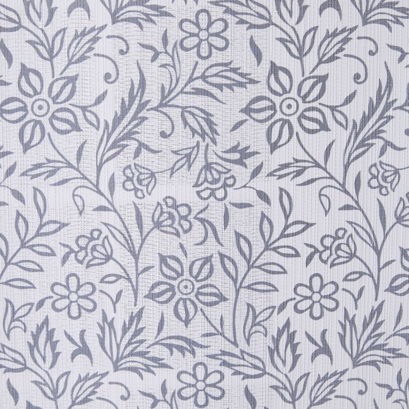 Fabric Shower Curtain - Botanical Print - 72x72 Inches - Curtain Variation