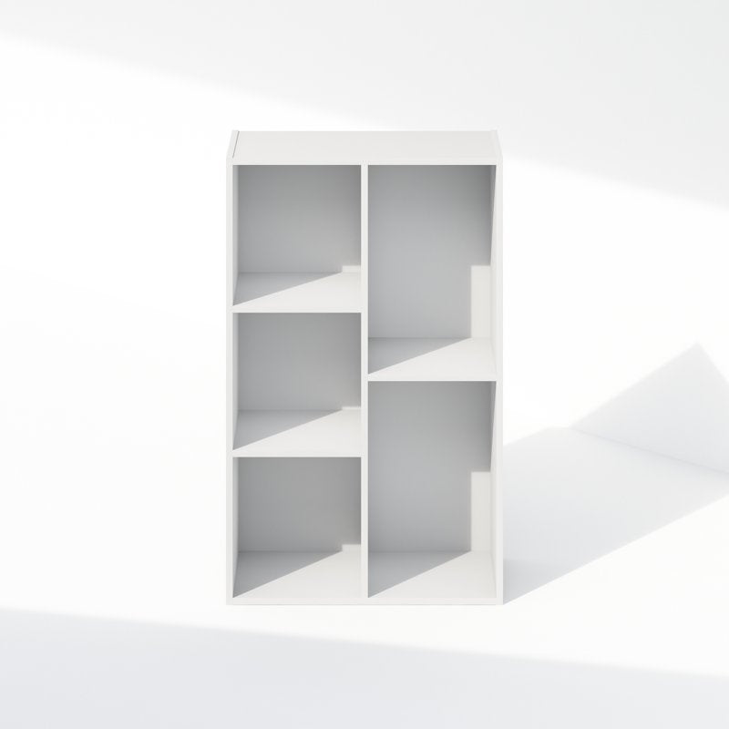 5-Cube Reversible Open Shelf Multipurpose Bookcase - White & More