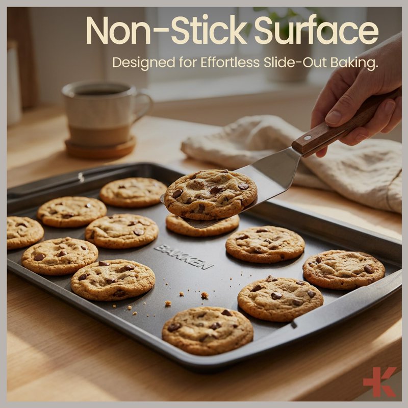 10-Piece Nonstick Carbon Steel Bakeware Set - Gray