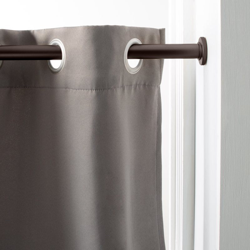 24-42 Inch Adjustable Steel Shower Curtain Tension Rod - Oil Rubbed Bronze, Variation of 24-42 Bronze