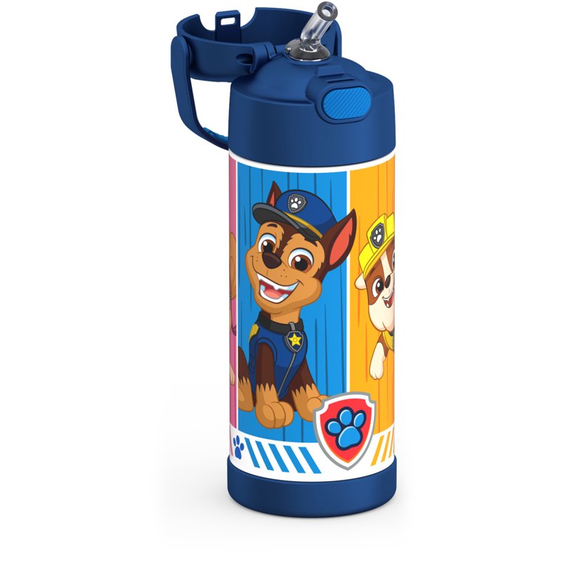 Kids Stainless Steel Insulated Water Bottle with Straw - Paw Patrol, 4 Pack