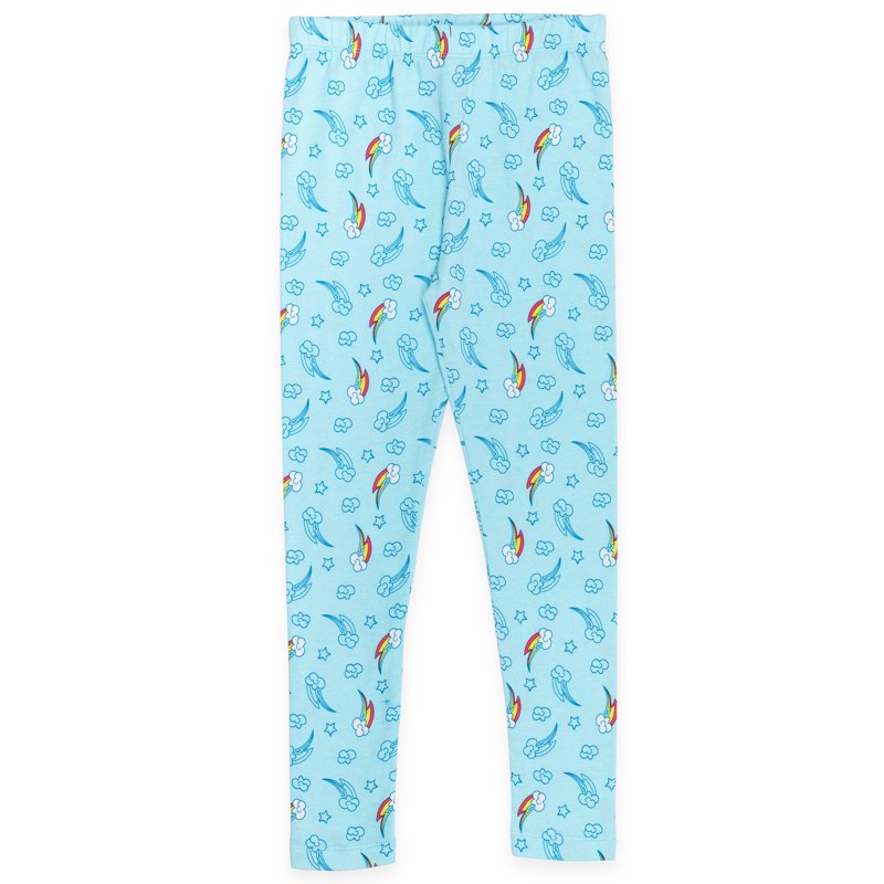 Light Blue Girl's My Little Pony Cosplay T-Shirt & Leggings Set - 5