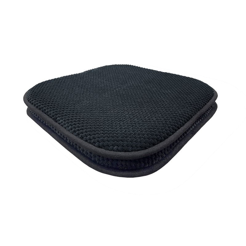 Memory Foam Chair Seat Cushions - 16"x16" - 2-Pack, Black