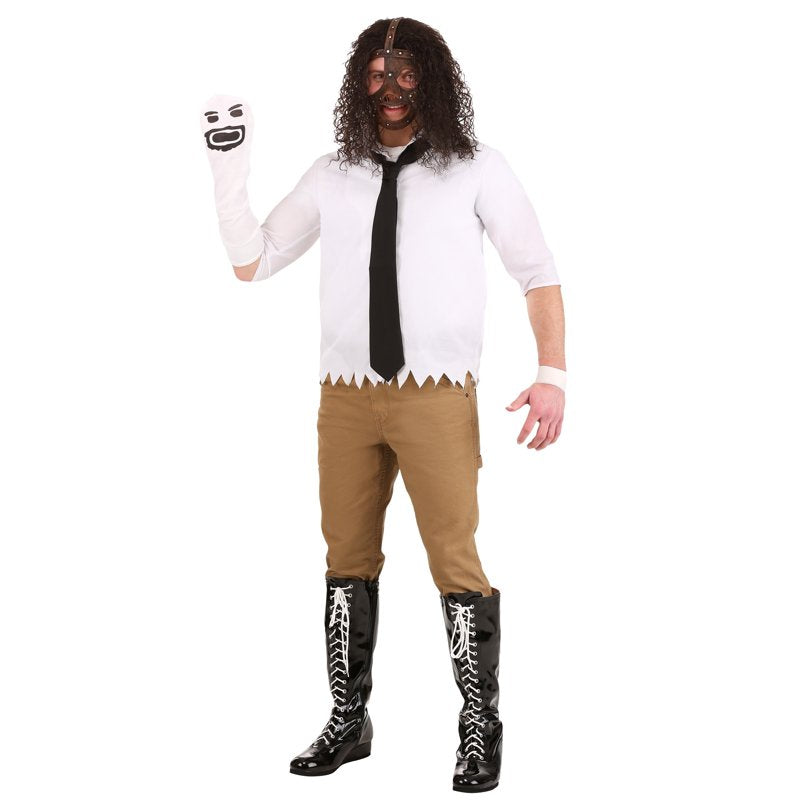 Plus Size Men's WWE Mankind Costume with Mask & Accessories - 5X