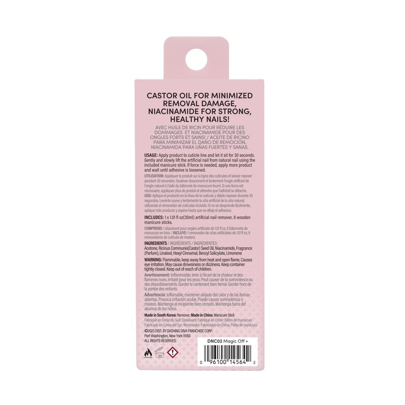 Magic Off Plus Nail Polish Remover with Niacinamide and Castor Oil