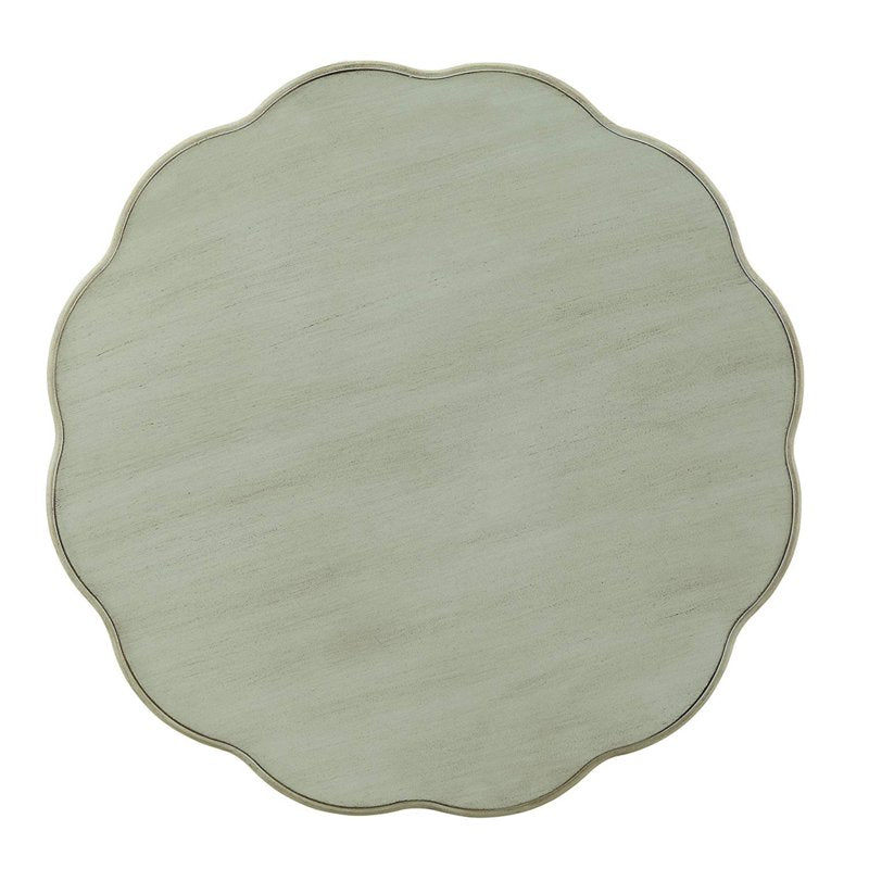 Fordon End Table - Antiqued Green, Transitional Design