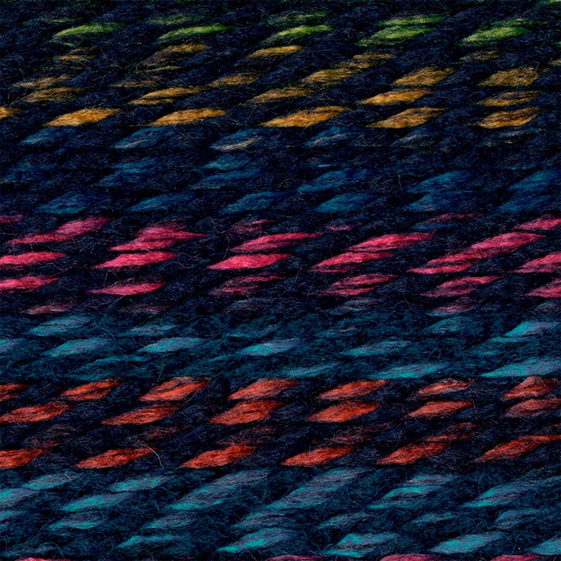 Lion Brand Wool-Ease Thick & Quick Yarn City Lights Stripes - Purple Multi-Color, Single