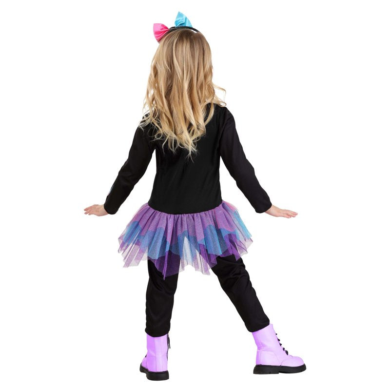 Toddler Skeleton Costume 12-18 Months with Colorful Tulle & Bow