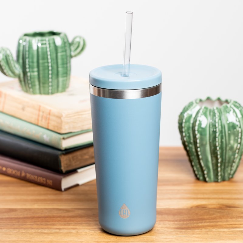 Stainless Steel Ranger Tumbler 24 oz with Straw - Blue Slate