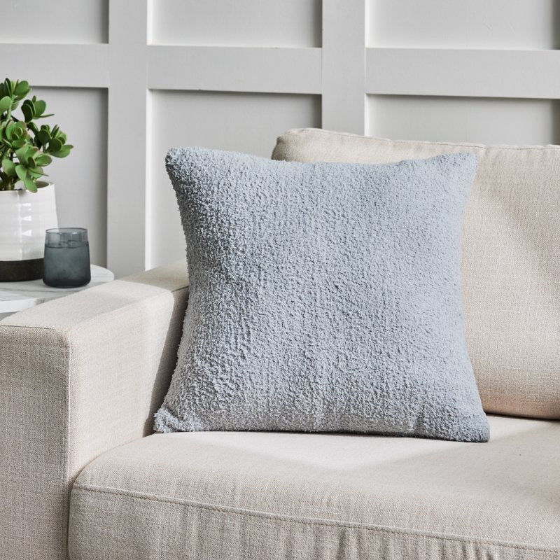 Decorative Throw Pillow 20x20 Soft Silver Knit Cover - Modern Home Accent Variation of THIS listing