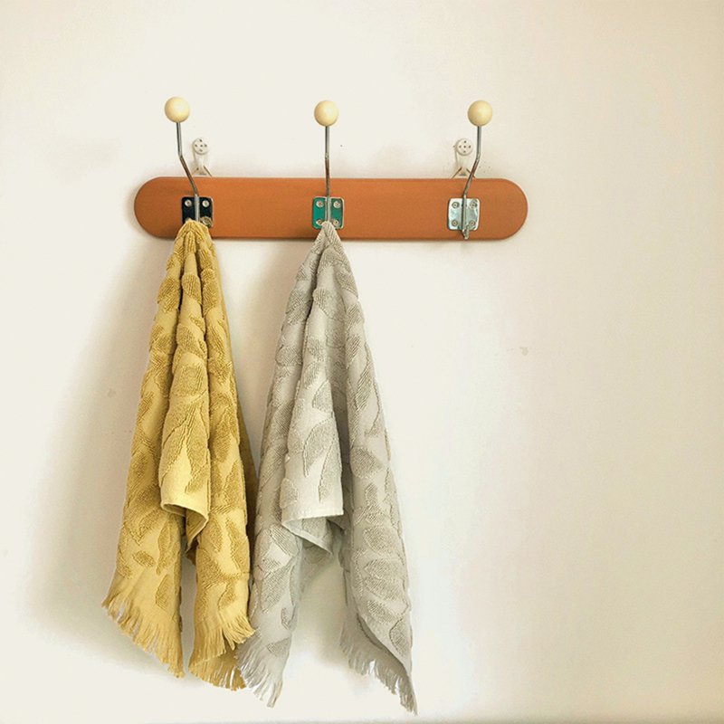 Boho Jacquard Pattern Hand Towels Set - Yellow, 2 Pieces - Bathroom & Kitchen