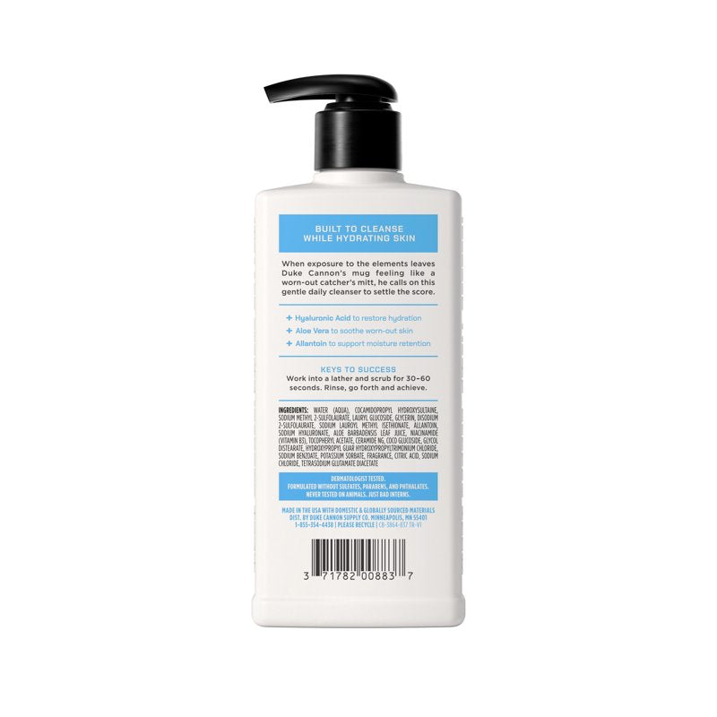 Daily Hydrating Face Wash for Men with Hyaluronic Acid, 8 fl oz