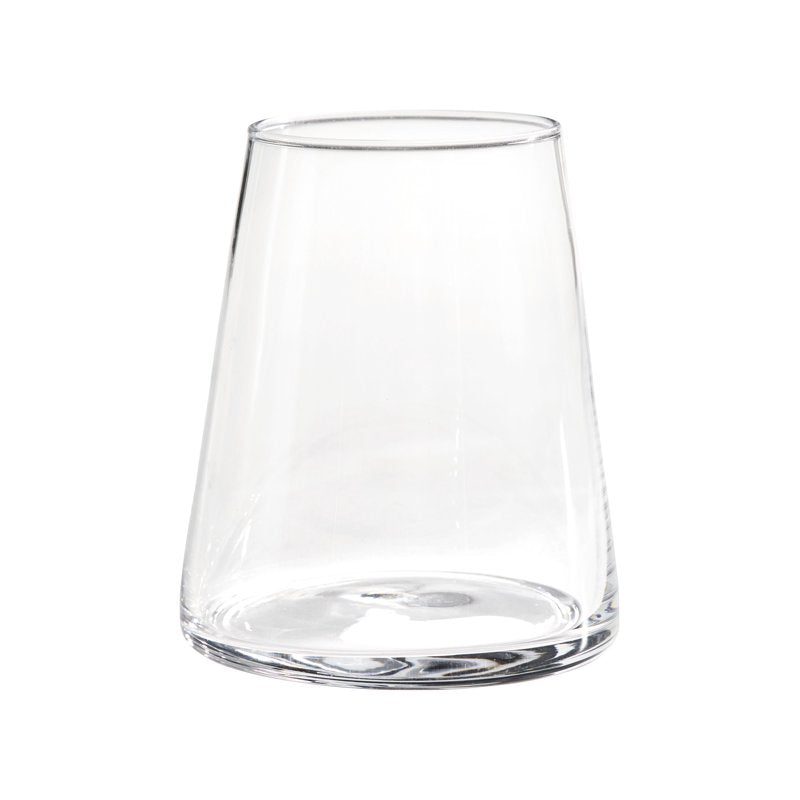 17 oz Clear Flared Stemless Wine Glass Set - 2 Pack