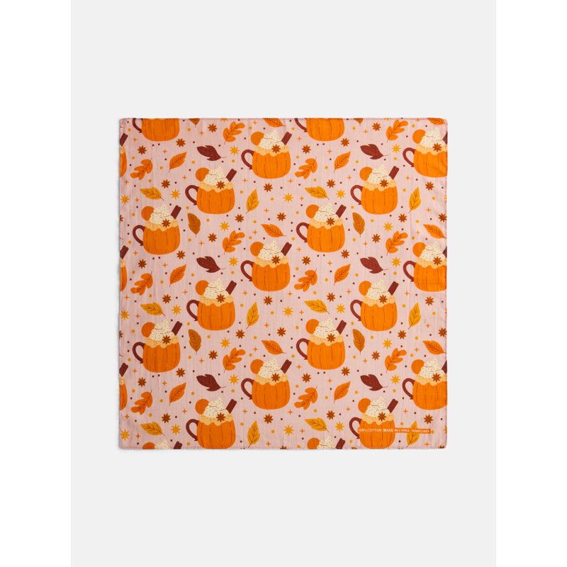 Halloween Women's Pumpkin Latte Bandana - Blush/Multi, One Size