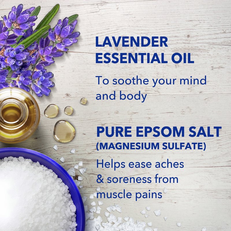 Epsom Salt Soak with Lavender for Relaxation and Sleep - 3 lbs