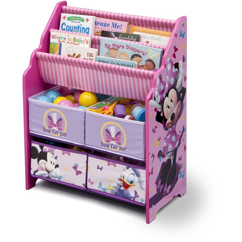 Minnie Mouse Book & Toy Organizer - Colorful Storage Solution