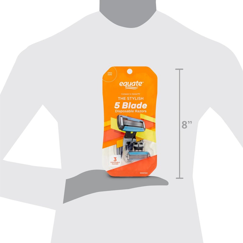 5-Blade Disposable Razors for Men