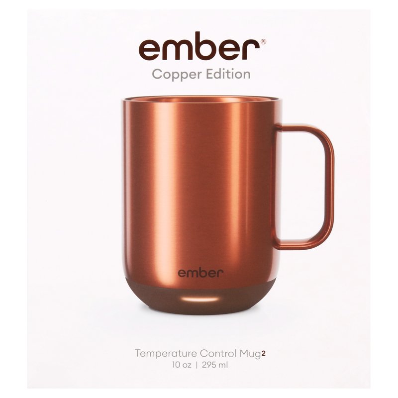 Temperature Control Smart Mug 2 - 10 oz Copper, App Controlled