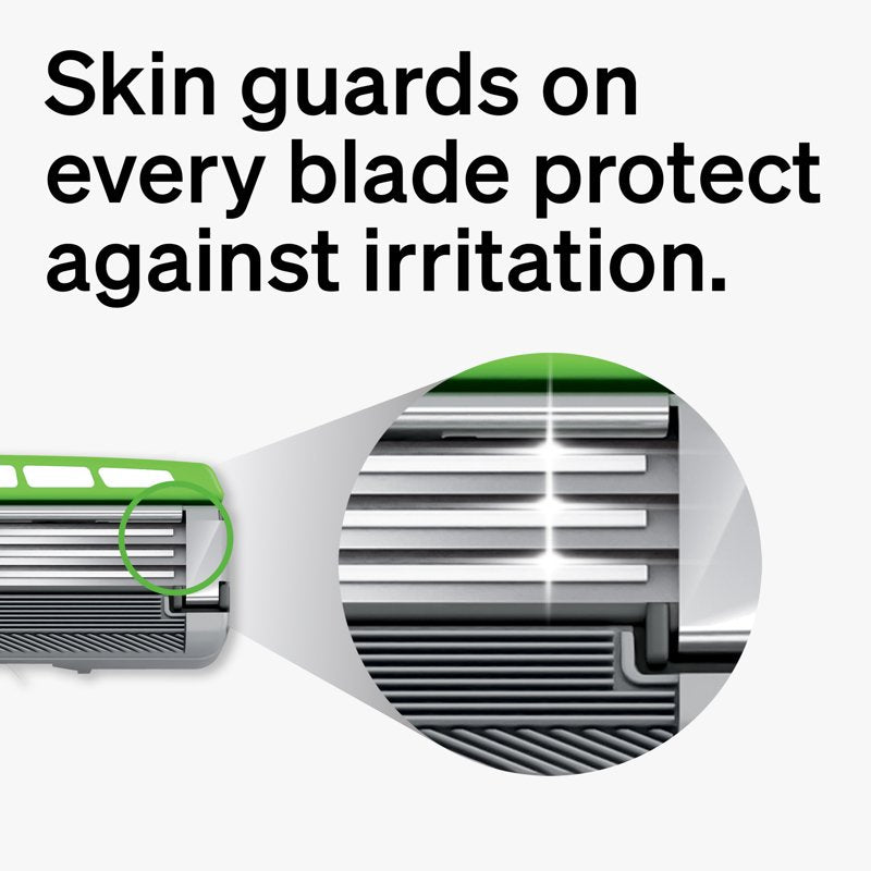 3-Blade Razor for Sensitive Skin with 4 Refills - Close Shave