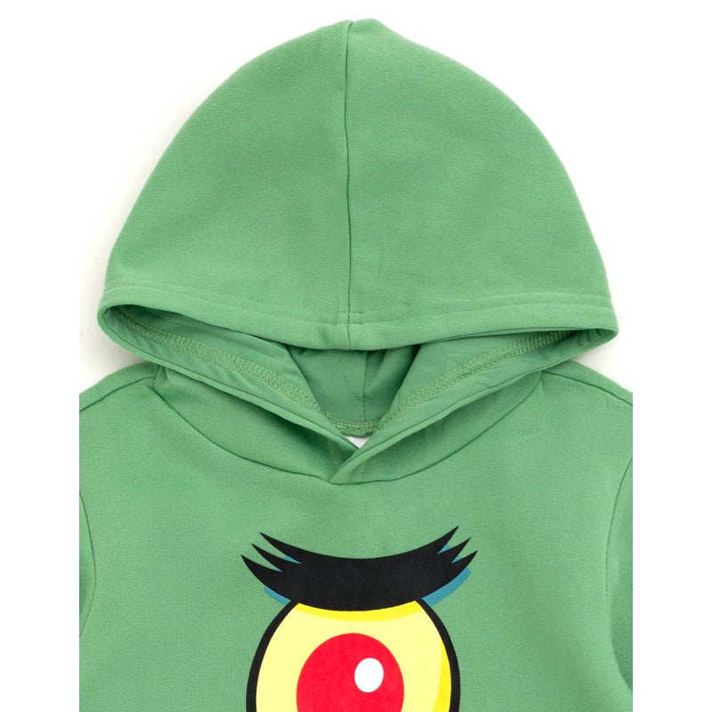 Kids Fleece Pullover Hoodie SpongeBob Plankton Green 18-20