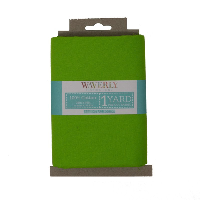 Bright Green Cotton Fabric 1 Yard - Quilting & Sewing Material, 4 Pack