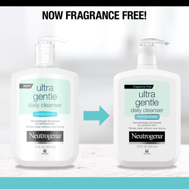 Fragrance-Free Ultra Gentle Foaming Facial Cleanser Twin Pack - 12 fl oz