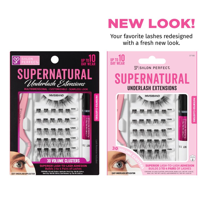 DIY Underlash Extension Kit - 30 Faux Mink Lash Clusters, Bond & Seal
