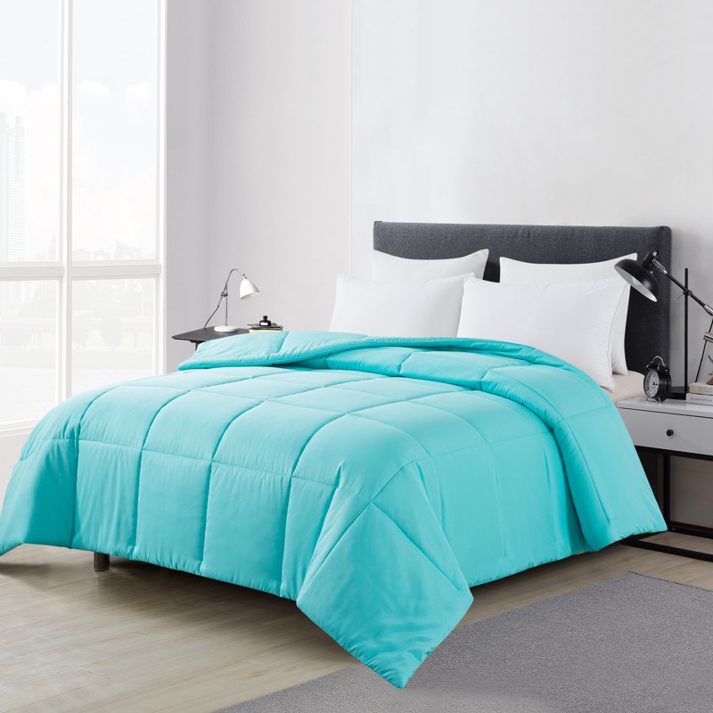 Mainstays Hypoallergenic Down Alternative Comforter - Full/Queen, Teal
