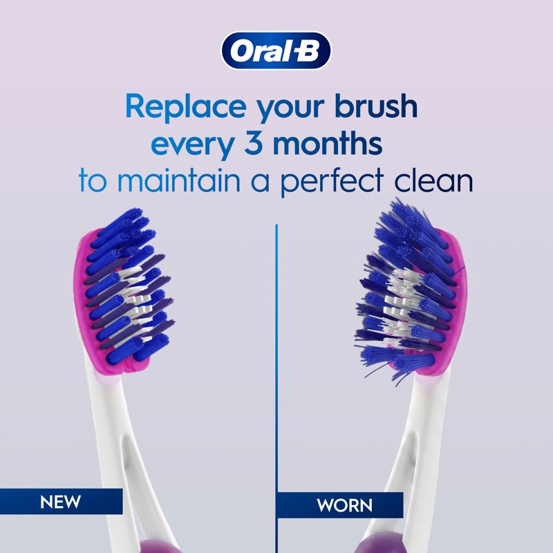 Medium Toothbrush Set - 4 Pack with Stain Eraser