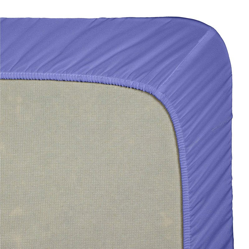 Twin Size Fitted Sheet - Royal Blue Microfiber Bed Sheet - Premier 1800 Collection