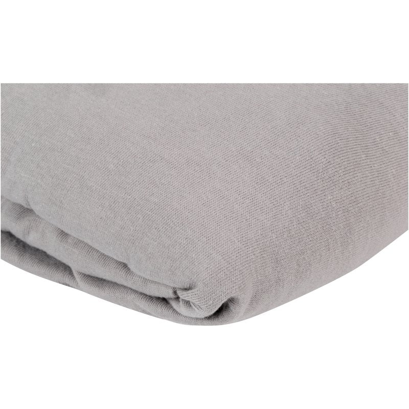 Cotton Fitted Crib Sheet 52x28 inches - Hypoallergenic & Breathable Gray