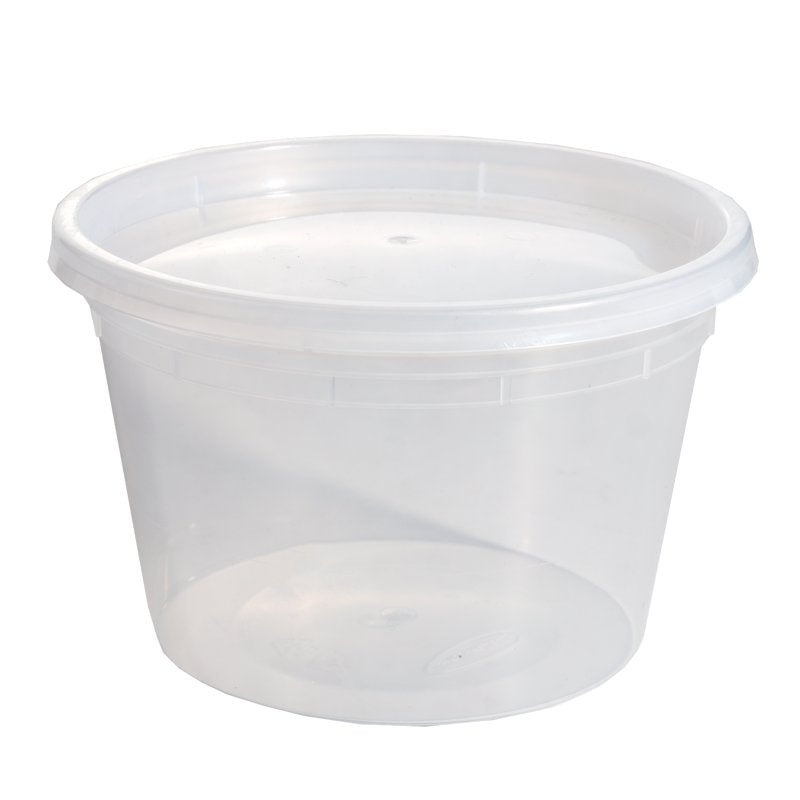 16 oz Plastic Deli Containers - 40 Pieces, 4 Pack for Meal Prep