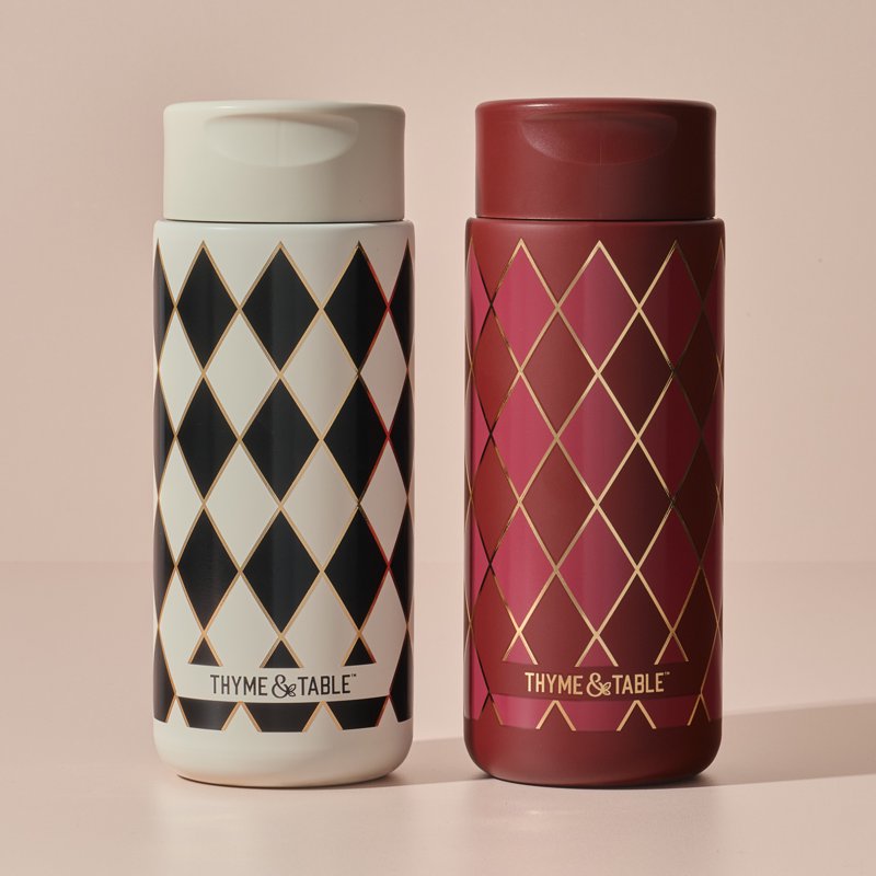 22oz Stainless Steel Coffee Tumbler - Red Diamond