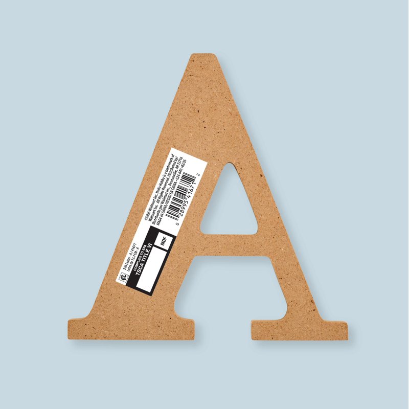 Unfinished Wood Letter A - 5 Inch DIY Craft Letter for Personalization - Variation of THIS listing