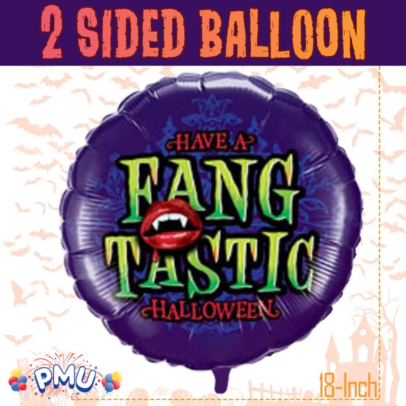 Halloween Mylar Balloon Bouquet Assortment 100 Pieces - 18 Inch Foil Balloons - Seasonal Party Decorations - Variation 1