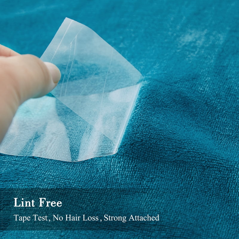 Twin Size Sherpa Blanket for Bed and Couch - Reversible Soft Warm Fleece, Teal