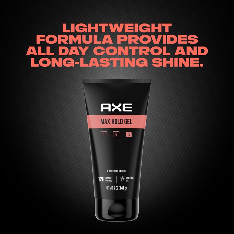 Max Hold Hair Styling Gel - Alcohol-Free, 5 oz for All Hair Types