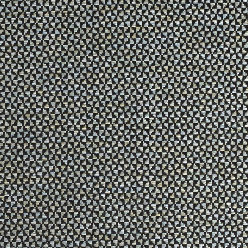 16" x 16" Black and Sage Blue Chair Pad Cushions - 6 Pack