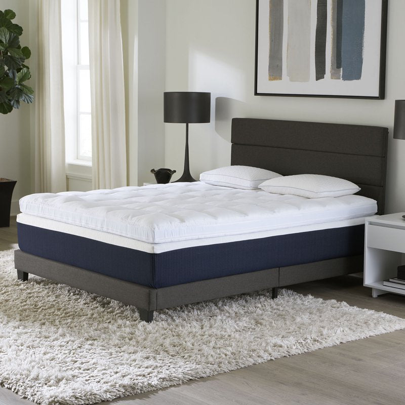 Full Size Foam Mattress Topper with Serene Foam & Fiber Cover - Comfort Tech 3"