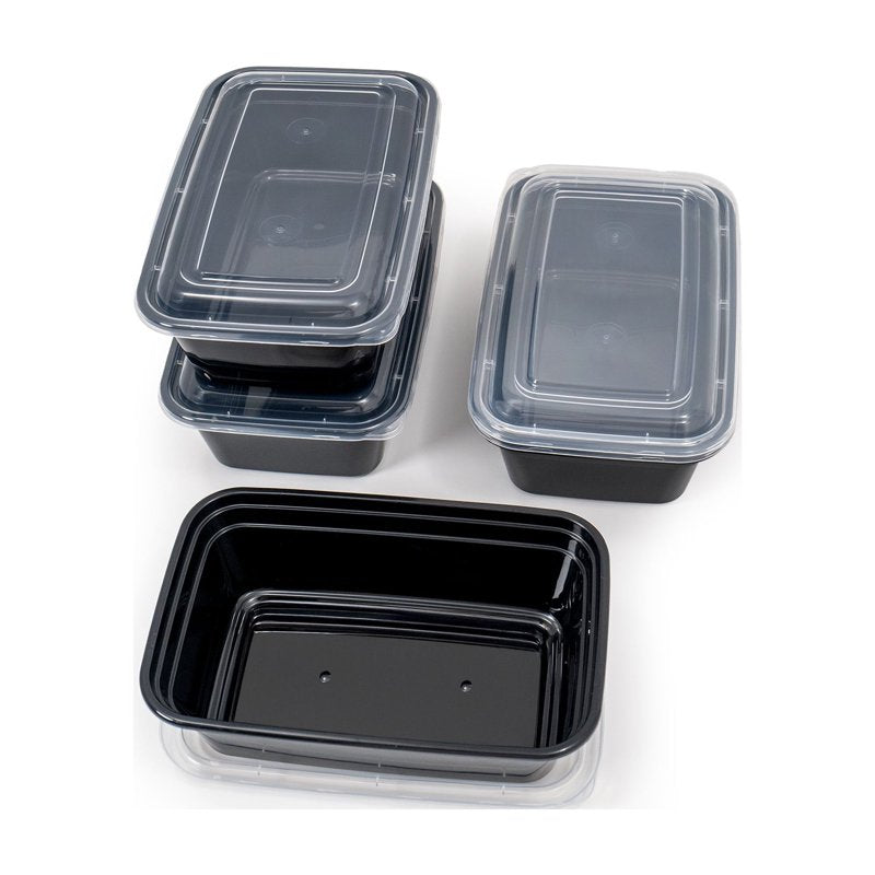 3-Cup Meal Prep Containers Set - 10 Piece with Lids