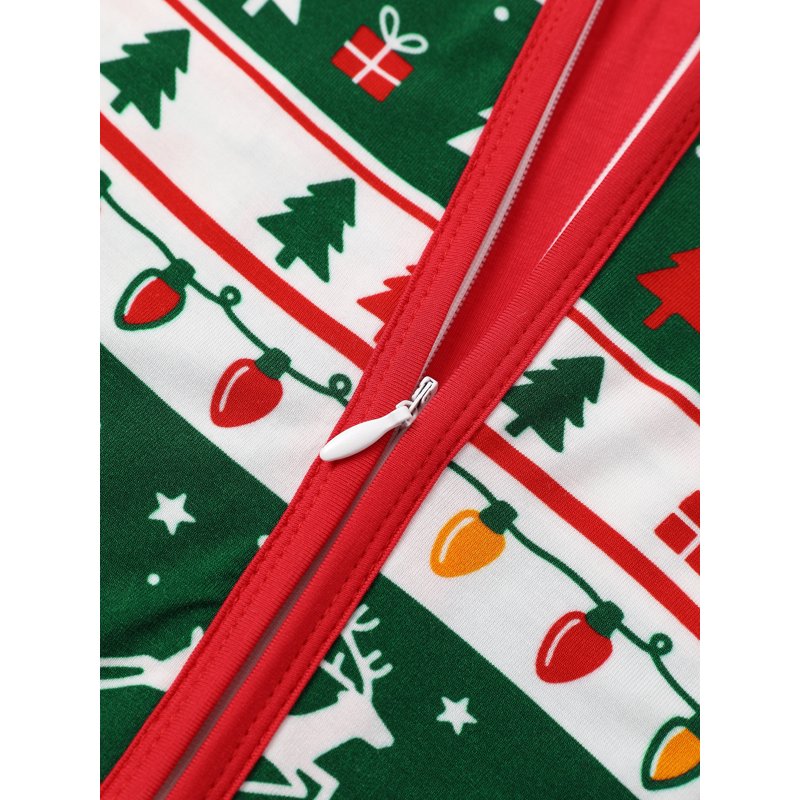 Baby Christmas Pajamas Footless Sleeper - Red 0-3 Months Variation 13#Red-Christmas