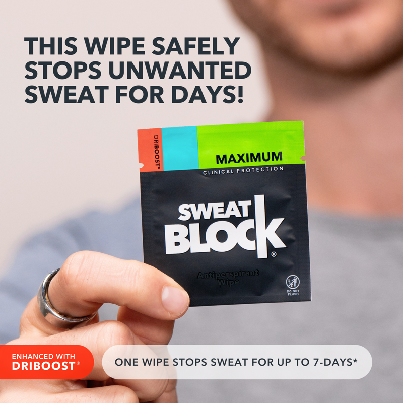 Maximum Strength Antiperspirant Wipes for Excessive Sweat