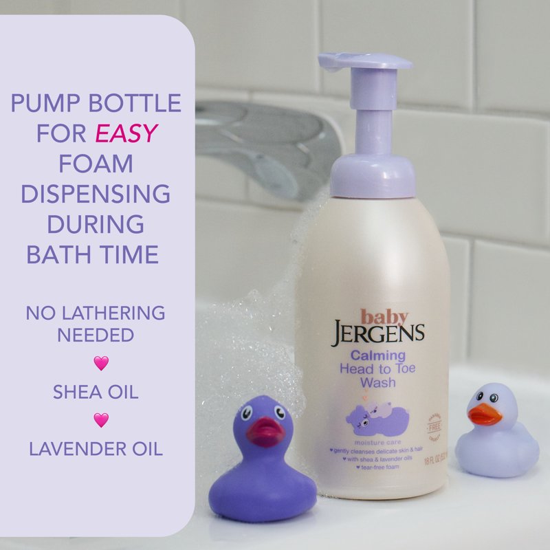 Calming Head to Toe Foaming Wash - Tear-Free Baby Shampoo & Body Wash