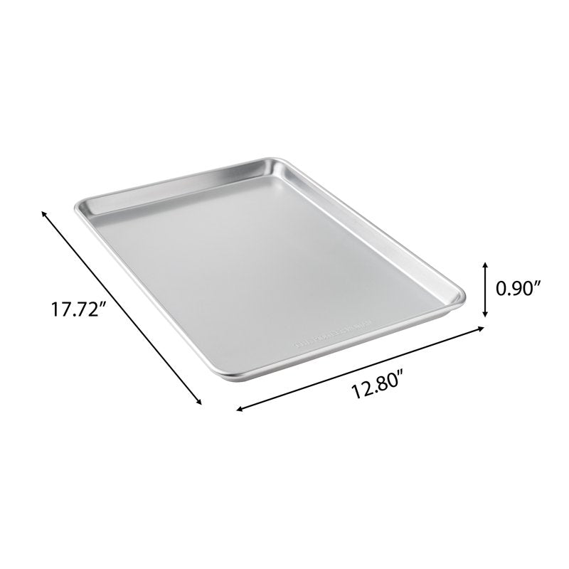 Aluminum Sheet Pan Set with Wire Rack & Silicone Mat - 3-Piece 13"x18"