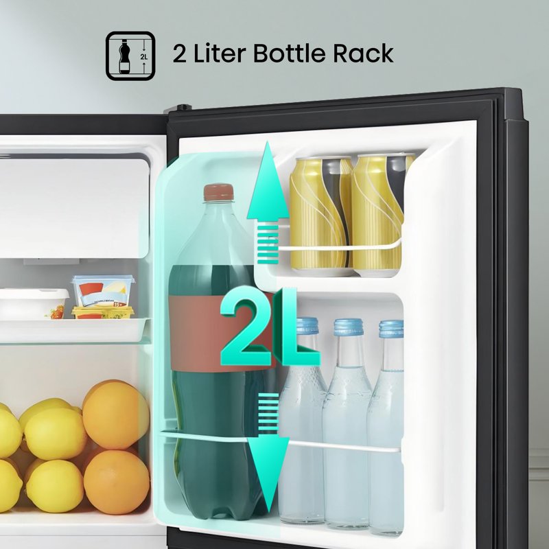 1.6 Cu Ft Mini Fridge - 3 Pack, Black, Energy Star Certified