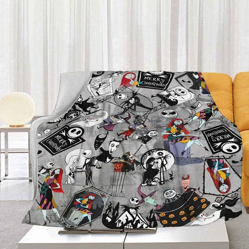 Halloween Throw Blanket for Adults 40x50 Inches - Spooky Fall Decor